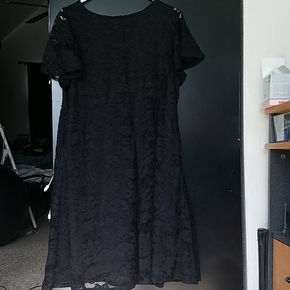 NWT Lace Flutter-Sleeve Swing Dress (w Pockets!) - Picture 2 of 9